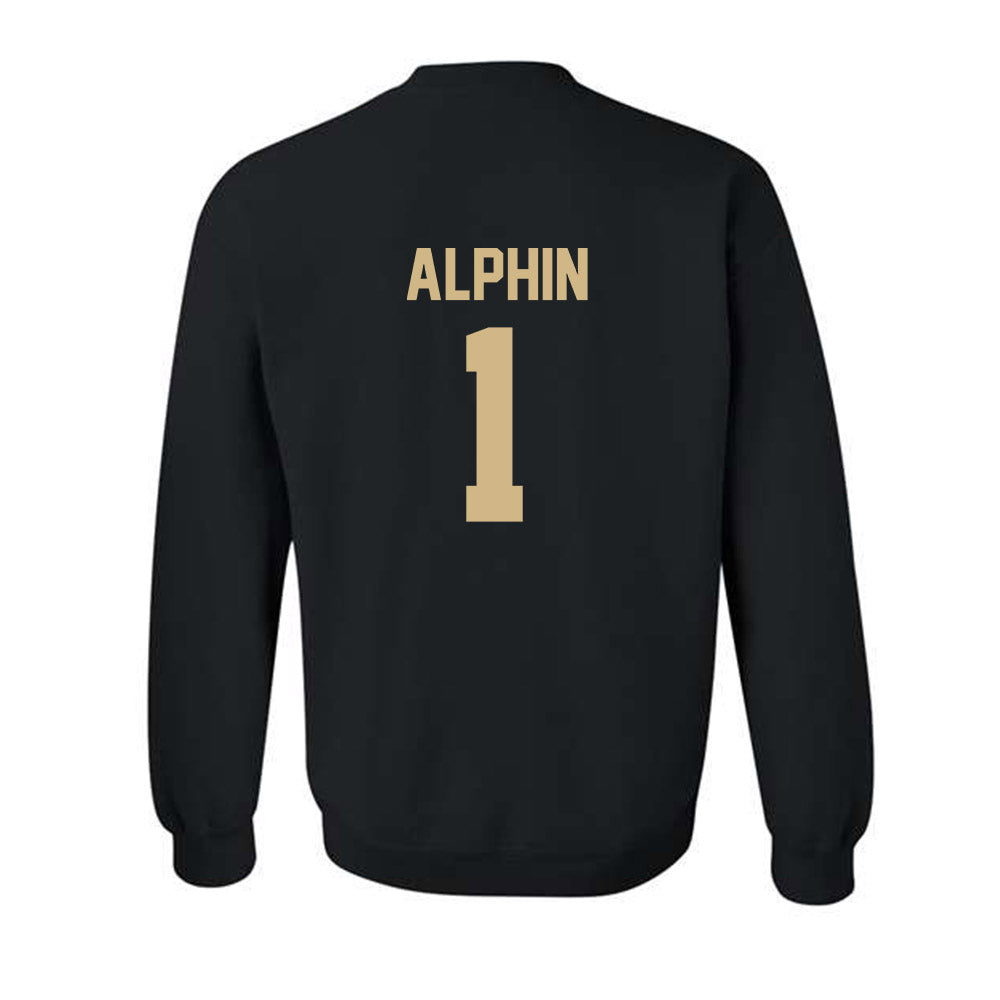 Wake Forest - NCAA Men's Soccer : Trace Alphin - Black Replica Sweatshirt