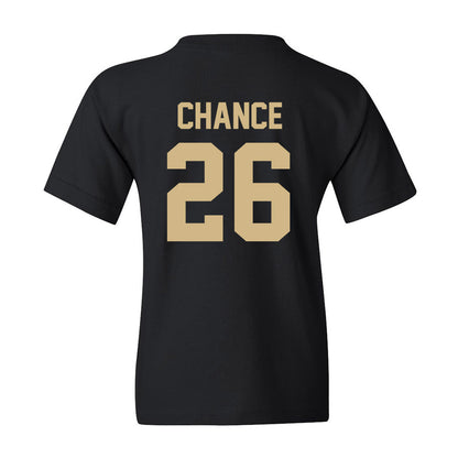 Wake Forest - NCAA Women's Soccer : Taryn Chance - Black Replica Youth T-Shirt