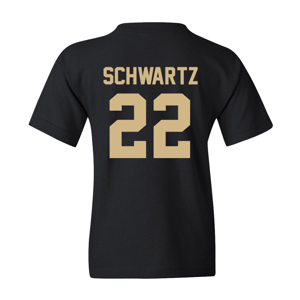Wake Forest - NCAA Women's Soccer : Sasha Schwartz - Black Replica Youth T-Shirt