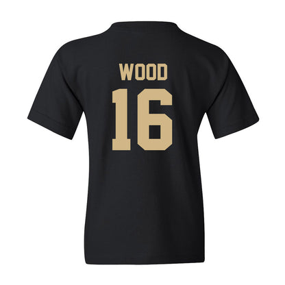Wake Forest - NCAA Women's Soccer : Alex Wood - Black Replica Youth T-Shirt