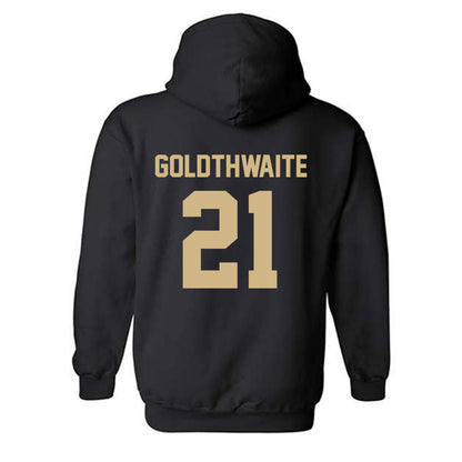 Wake Forest - NCAA Women's Soccer : Baylor Goldthwaite - Black Replica Hooded Sweatshirt