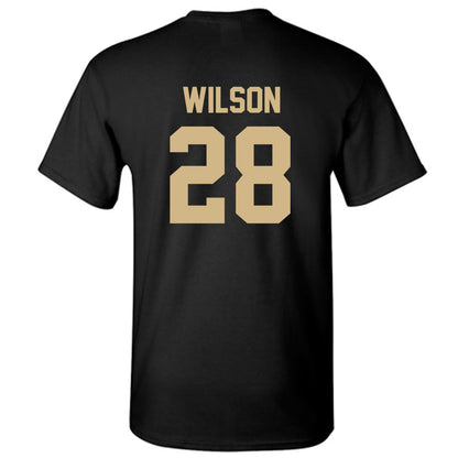 Wake Forest - NCAA Women's Soccer : Carly Wilson - Black Replica Short Sleeve T-Shirt