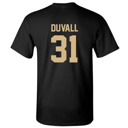 Wake Forest - NCAA Women's Soccer : Olivia Duvall - Black Replica Short Sleeve T-Shirt