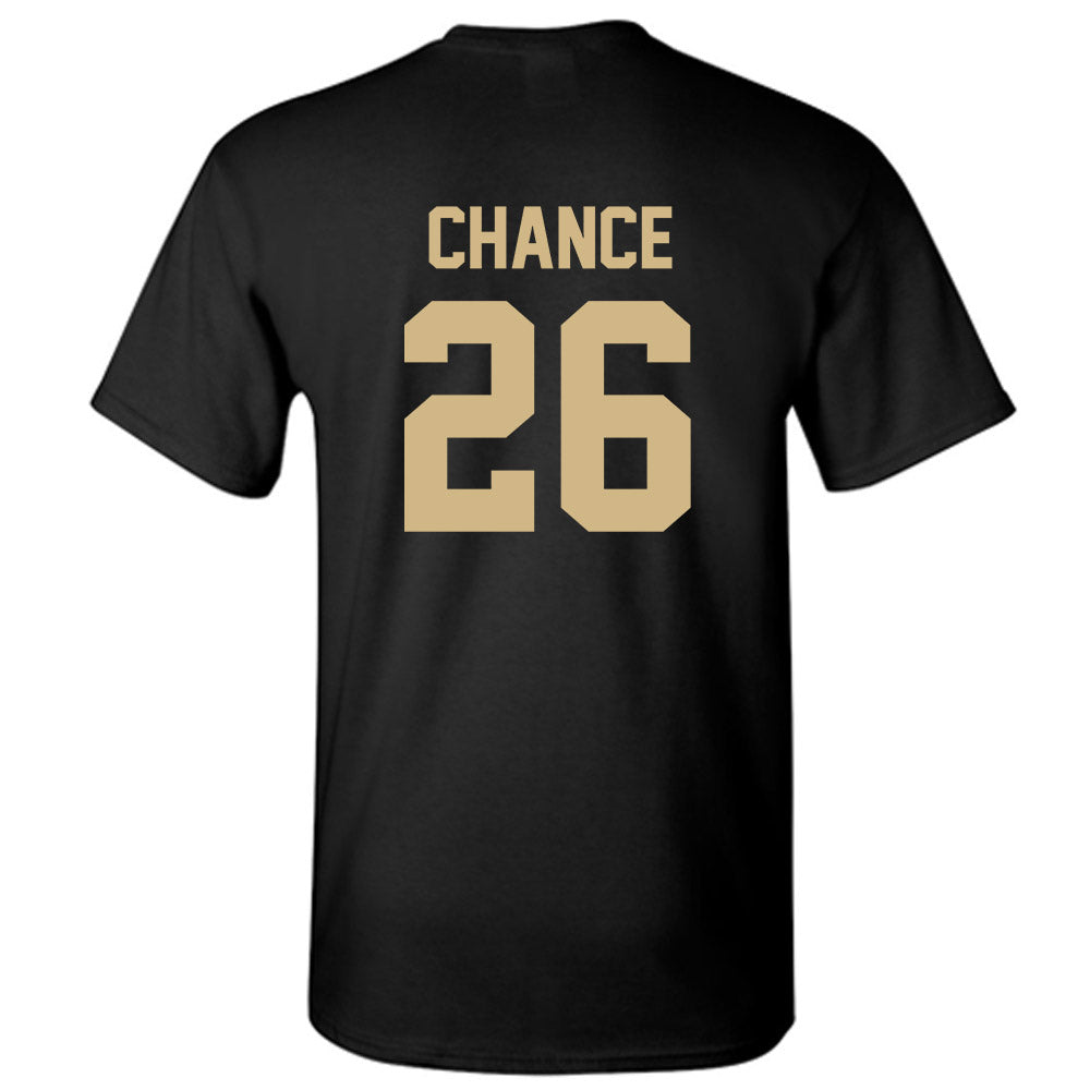 Wake Forest - NCAA Women's Soccer : Taryn Chance - Black Replica Short Sleeve T-Shirt