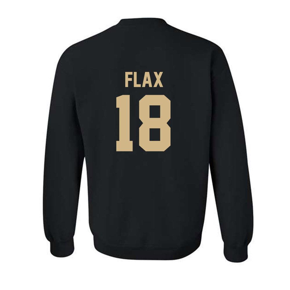 Wake Forest - NCAA Men's Soccer : Cooper Flax - Black Replica Sweatshirt