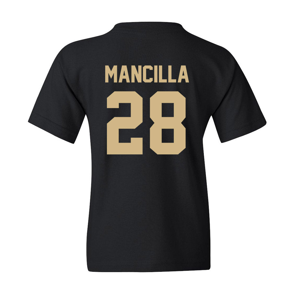 Wake Forest - NCAA Men's Soccer : Nicolas Mancilla - Black Replica Youth T-Shirt