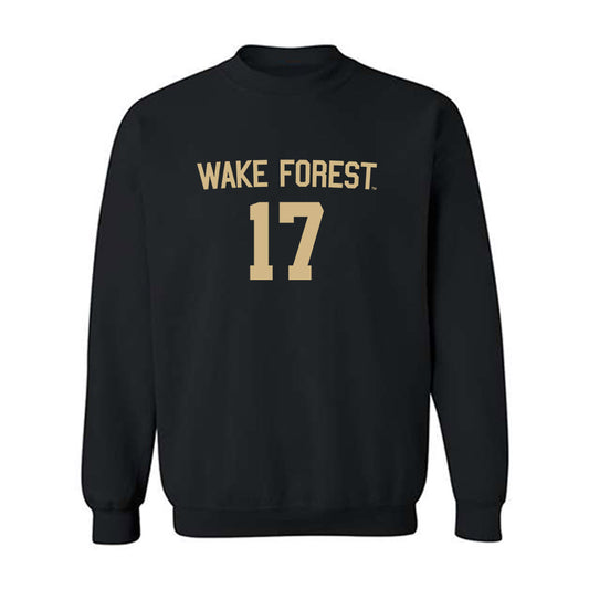 Wake Forest - NCAA Women's Soccer : Tyla Ochoa - Black Replica Sweatshirt