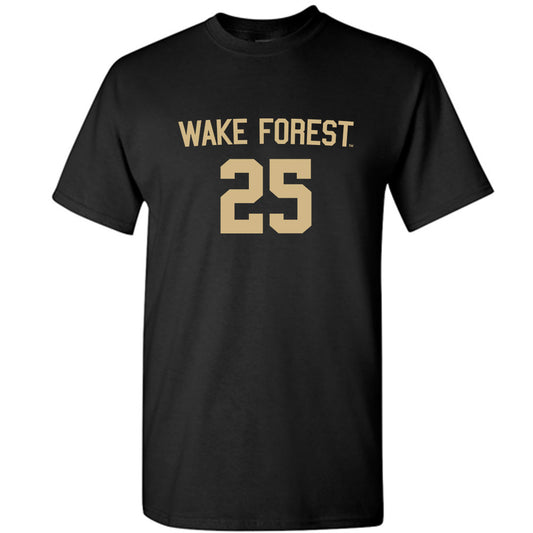 Wake Forest - NCAA Women's Soccer : Sophie Faircloth - Black Replica Short Sleeve T-Shirt