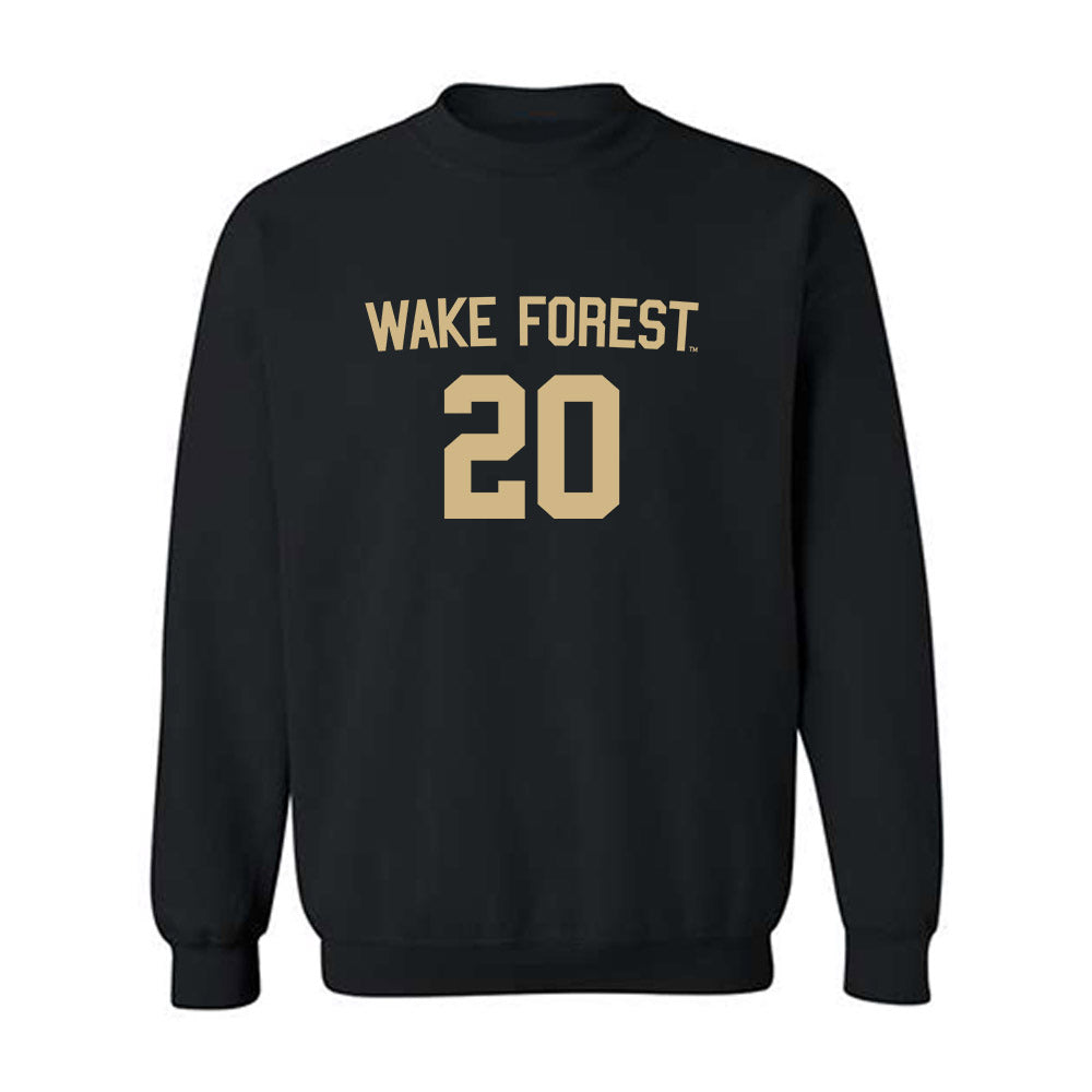 Wake Forest - NCAA Women's Soccer : Hannah Johnson - Black Replica Sweatshirt