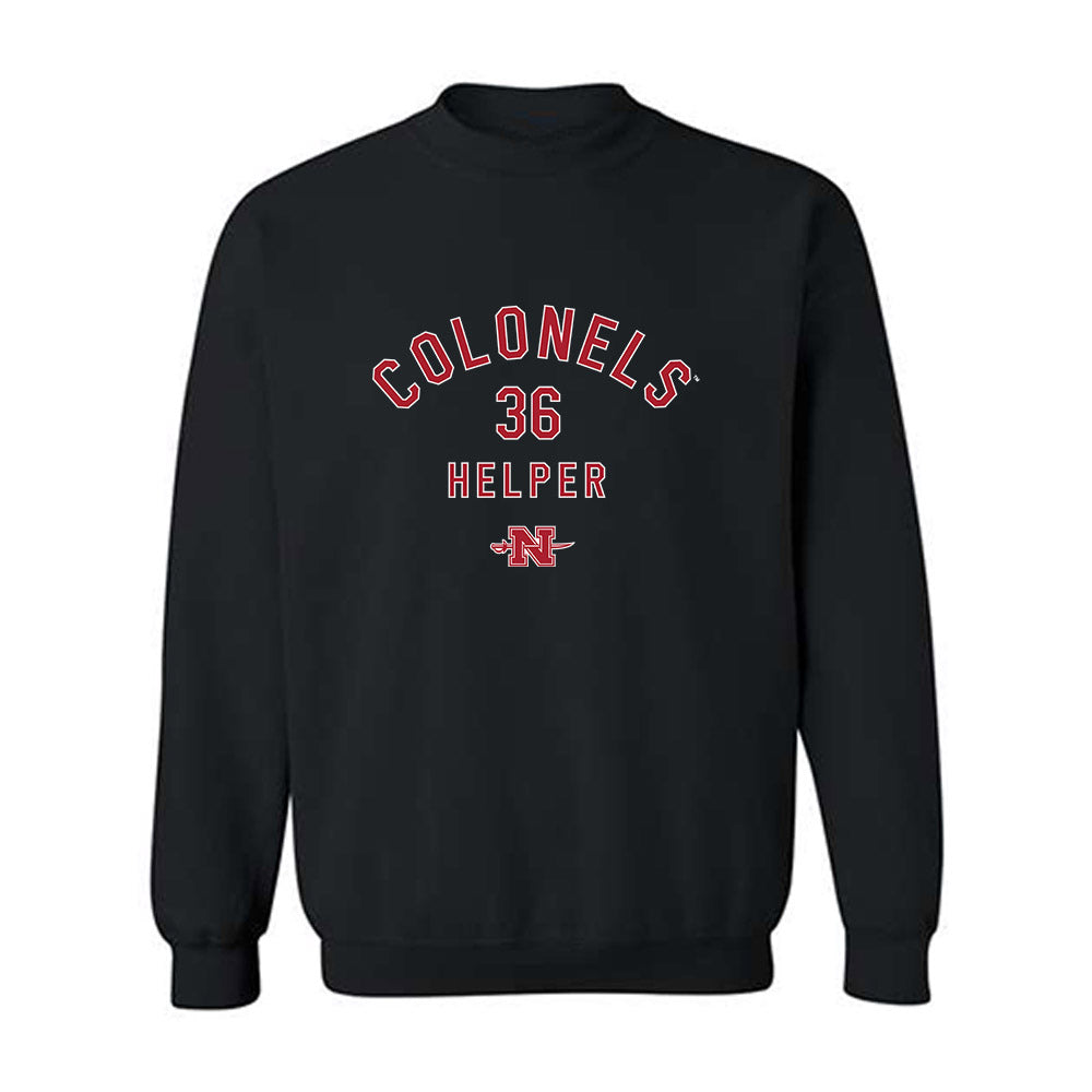 Nicholls State - NCAA Football : Justin Helper - Black Classic Fashion Sweatshirt