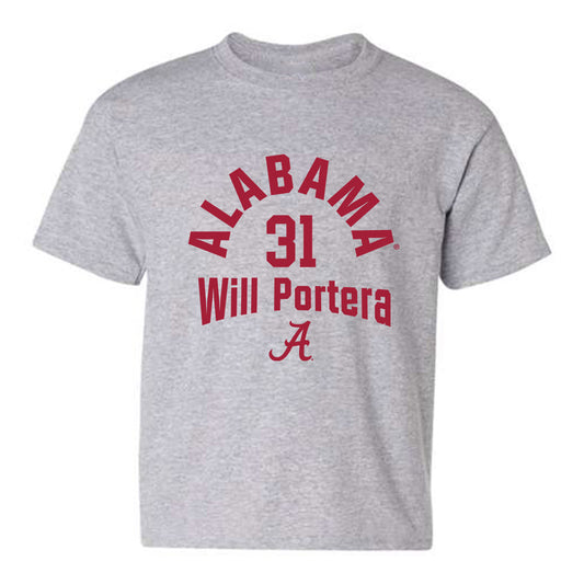 Alabama - NCAA Baseball : Will Portera - Youth T-Shirt Classic Fashion Shersey