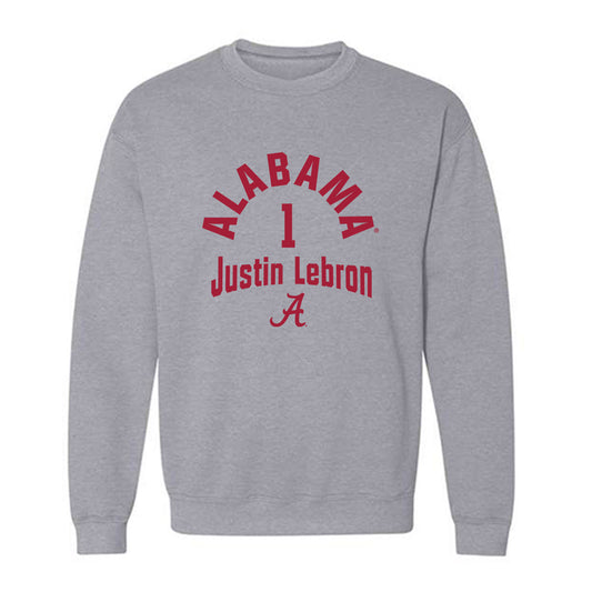 Alabama - NCAA Baseball : Justin Lebron - Crewneck Sweatshirt Classic Fashion Shersey