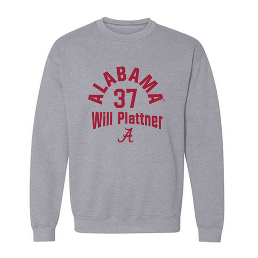 Alabama - NCAA Baseball : Will Plattner - Crewneck Sweatshirt Classic Fashion Shersey