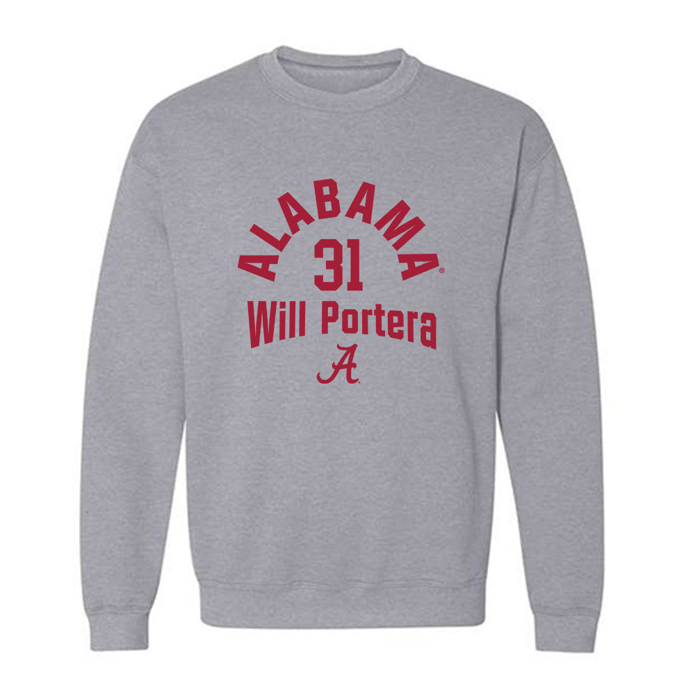 Alabama - NCAA Baseball : Will Portera - Crewneck Sweatshirt Classic Fashion Shersey