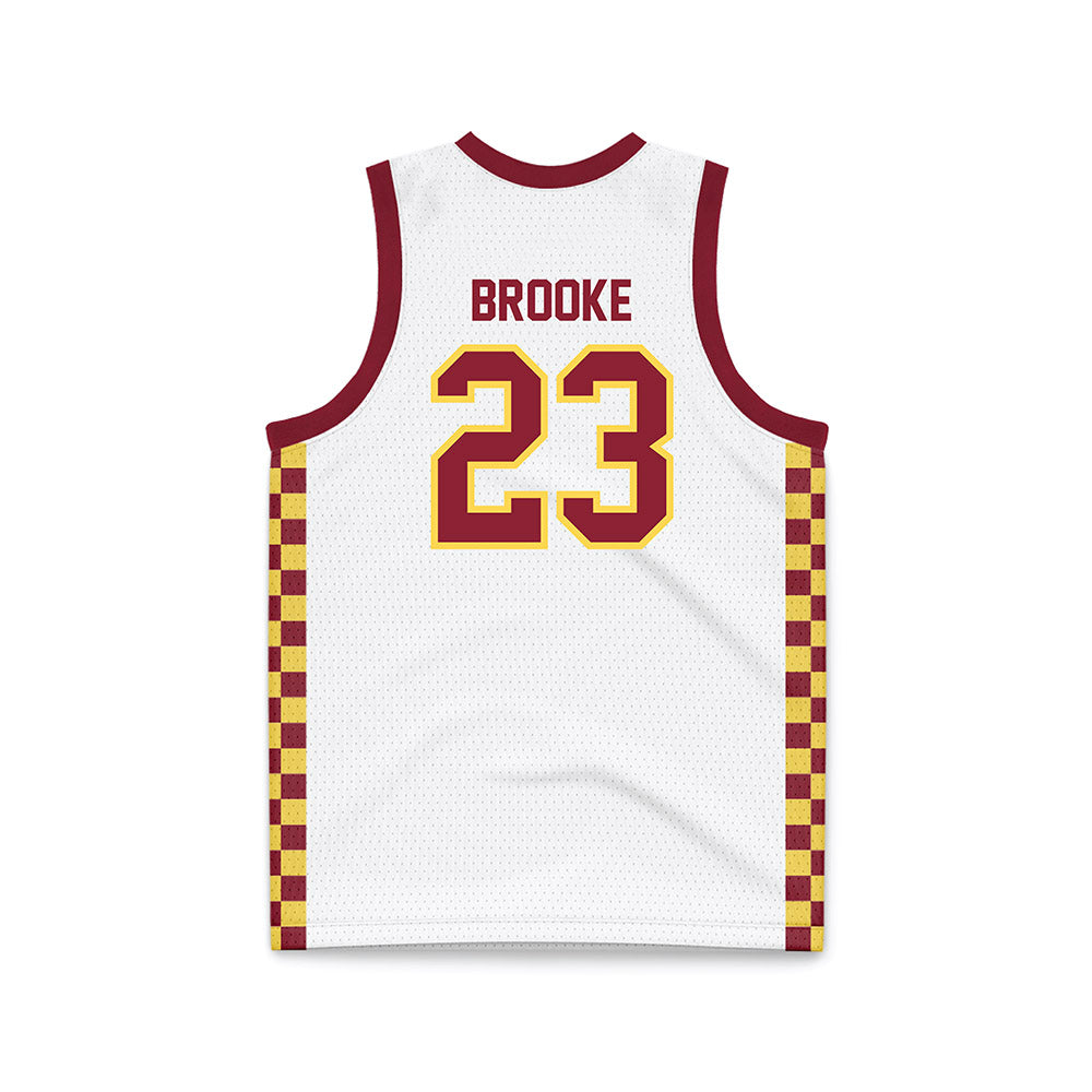 NSU - NCAA Men's Basketball : Devon Brooke - White Jersey