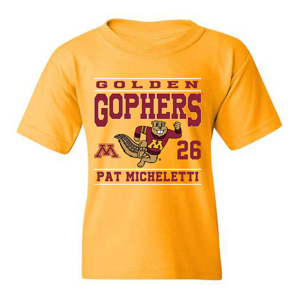 Minnesota - NCAA Men's Ice Hockey : Pat Micheletti - Youth T-Shirt Classic Fashion Shersey
