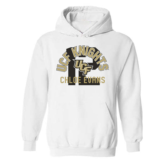 Central Florida - NCAA Softball : Chloe Evans - White Classic Fashion Shersey Hooded Sweatshirt