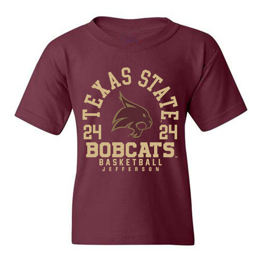 Texas State - NCAA Women's Basketball : Timia Jefferson - Youth T-Shirt Classic Fashion Shersey