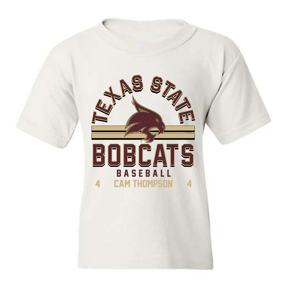 Texas State - NCAA Baseball : Cam Thompson - Youth T-Shirt Classic Fashion Shersey