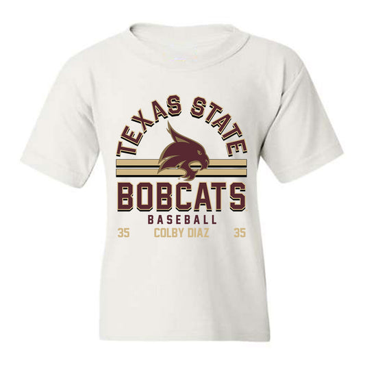 Texas State - NCAA Baseball : Colby Diaz - Youth T-Shirt Classic Fashion Shersey