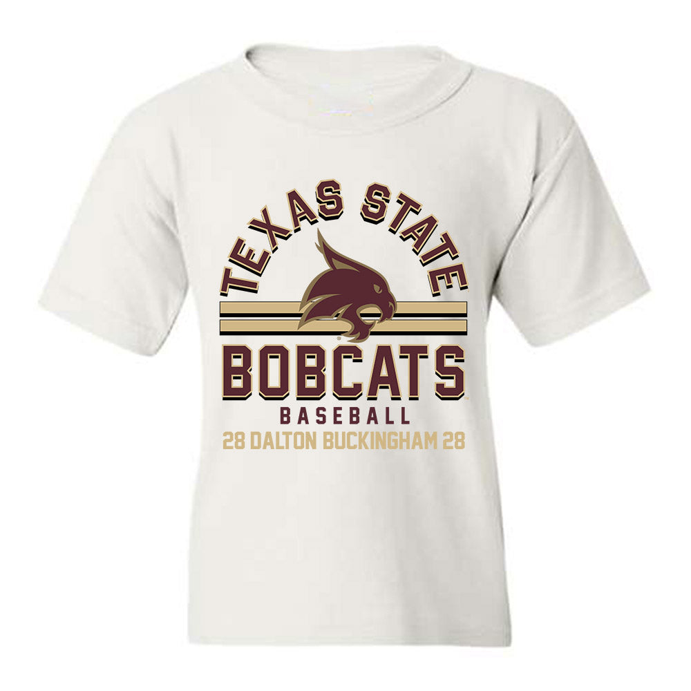 Texas State - NCAA Baseball : Dalton Buckingham - Youth T-Shirt Classic Fashion Shersey