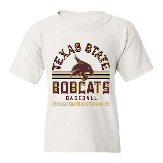 Texas State - NCAA Baseball : Dalton Buckingham - Youth T-Shirt Classic Fashion Shersey