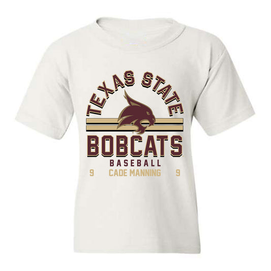 Texas State - NCAA Baseball : Cade Manning - Youth T-Shirt Classic Fashion Shersey