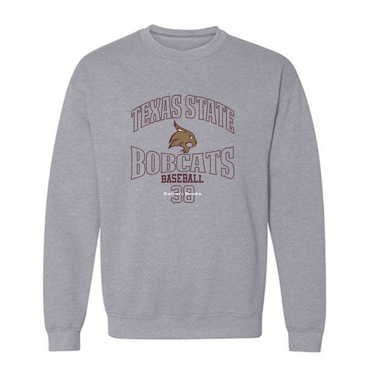 Texas State - NCAA Baseball : Colten Drake - Crewneck Sweatshirt Classic Fashion Shersey