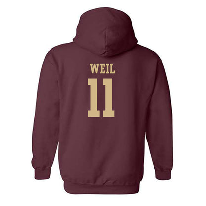 Texas State - NCAA Baseball : Kameron Weil - Hooded Sweatshirt Classic Shersey