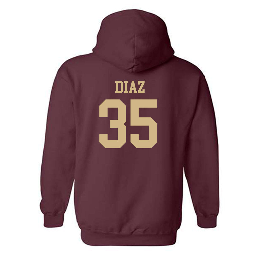 Texas State - NCAA Baseball : Colby Diaz - Hooded Sweatshirt Classic Shersey