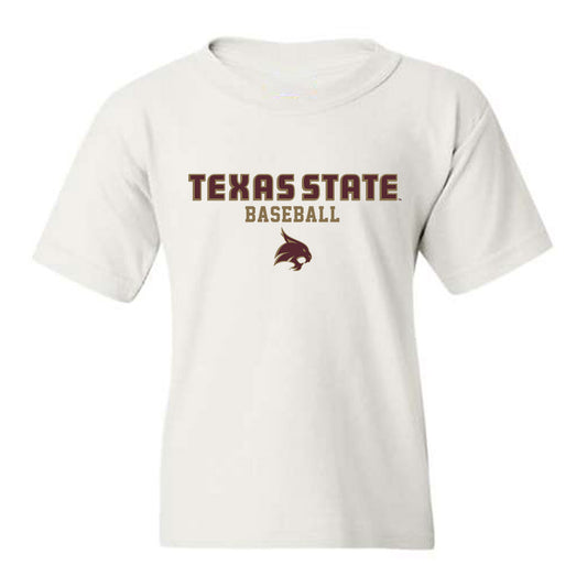 Texas State - NCAA Baseball : Sam Hall - Youth T-Shirt Generic Shersey