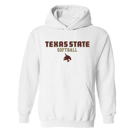Texas State - NCAA Softball : Jessica Mullins - Hooded Sweatshirt Classic Shersey