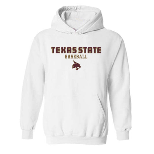 Texas State - NCAA Baseball : Alec Patino - Hooded Sweatshirt Generic Shersey