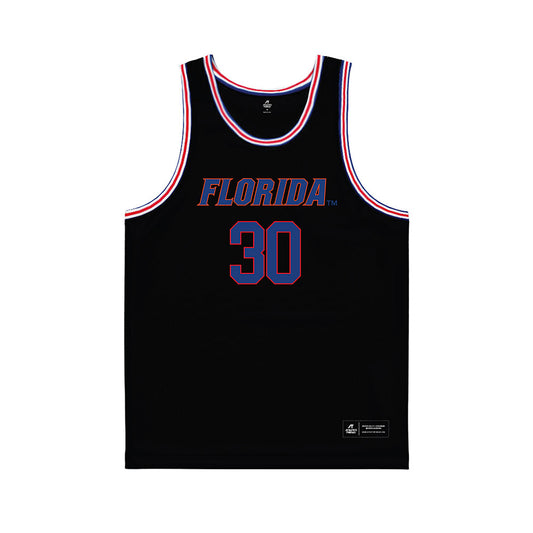 Florida - NCAA Men's Basketball : Kajus Kublickas - Basketball Jersey Black