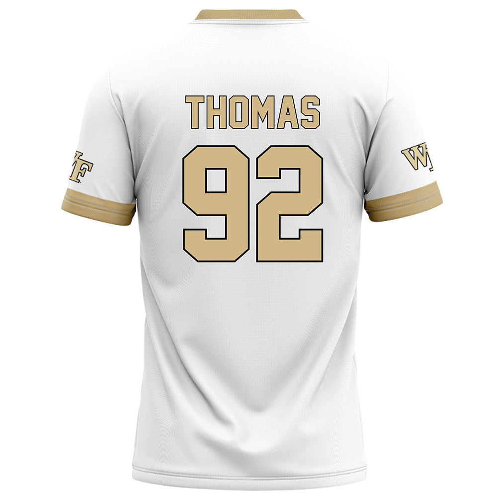Wake Forest - NCAA Football : Ka'Shawn Thomas - White Jersey