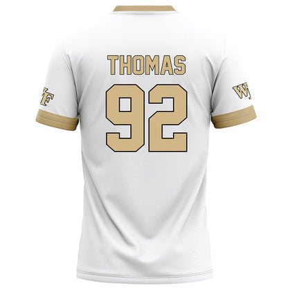 Wake Forest - NCAA Football : Ka'Shawn Thomas - White Jersey
