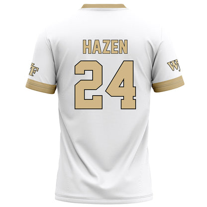 Wake Forest - NCAA Football : Dylan Hazen - White Jersey