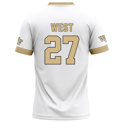 Wake Forest - NCAA Football : Travon West - White Jersey