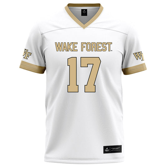 Wake Forest - NCAA Football : Zamari Stevenson - White Jersey