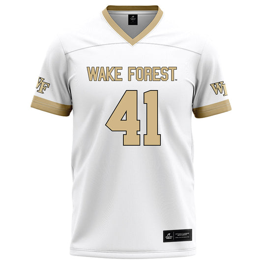 Wake Forest - NCAA Football : John Peterson III - White Jersey