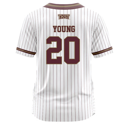 Texas State - NCAA Softball : Peyton Young - Baseball Jersey