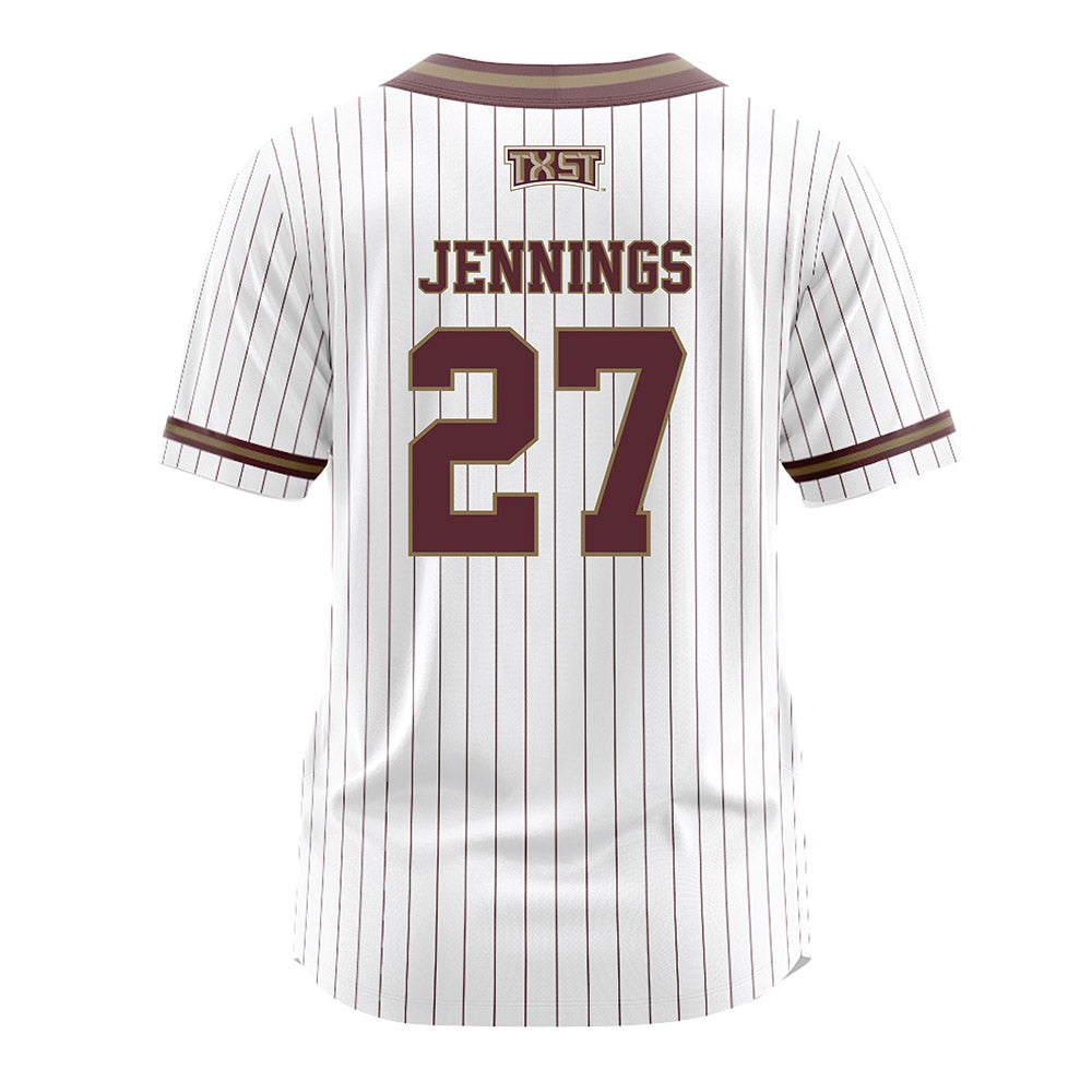 Texas State - NCAA Softball : Abigail Jennings - Softball Jersey Softball Jersey