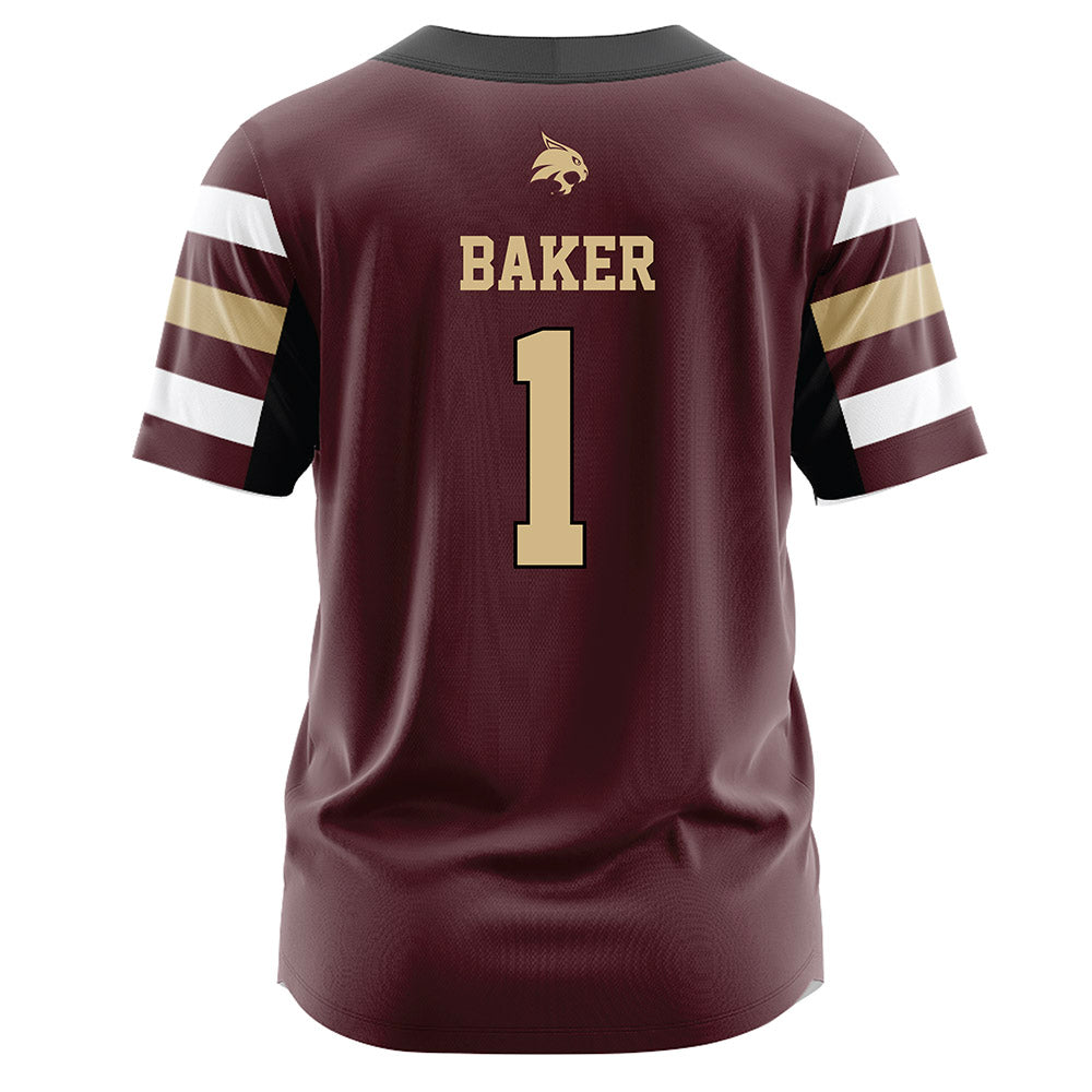 Texas State - NCAA Softball : Emilee Baker - Replica Jersey Football Jersey