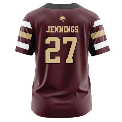Texas State - NCAA Softball : Abigail Jennings - Replica Jersey Football Jersey
