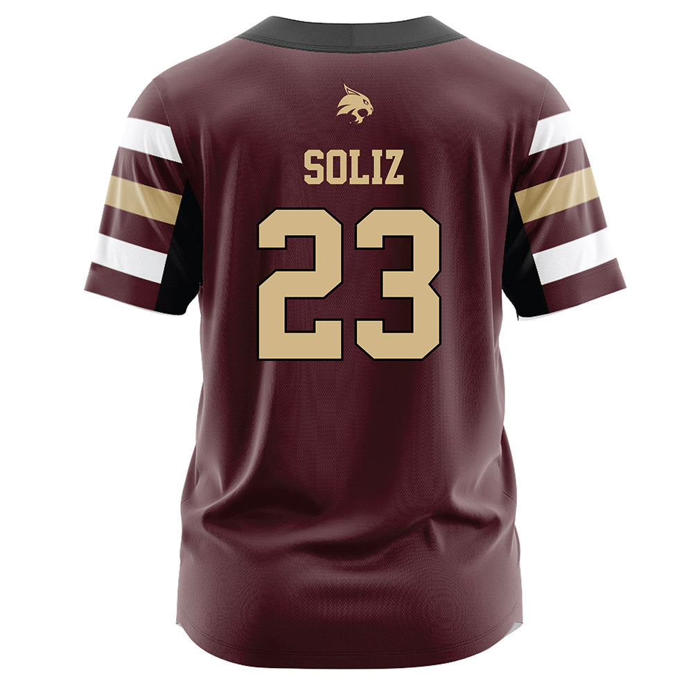 Texas State - NCAA Softball : Analisa Soliz - Baseball Jersey