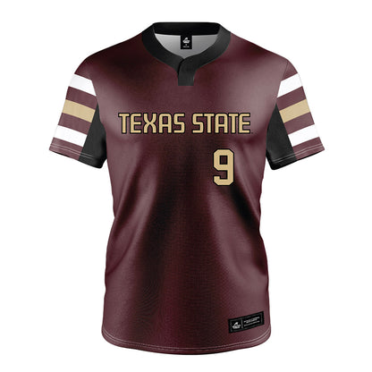 Texas State - NCAA Softball : Sydney Harvey - Baseball Jersey