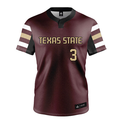Texas State - NCAA Softball : Hannah Earls - Baseball Jersey