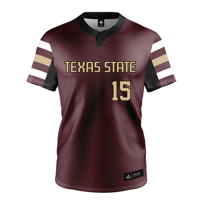 Texas State - NCAA Softball : Tori Mccann - Replica Jersey Softball Jersey