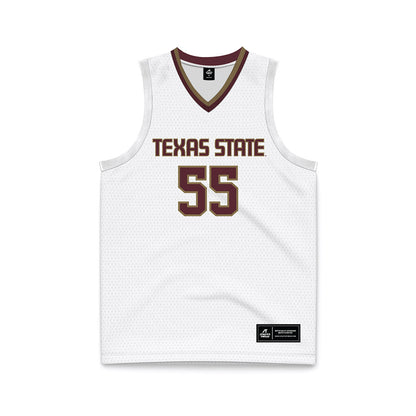 Texas State - NCAA Men's Basketball : Drue Drinnon - Basketball Jersey