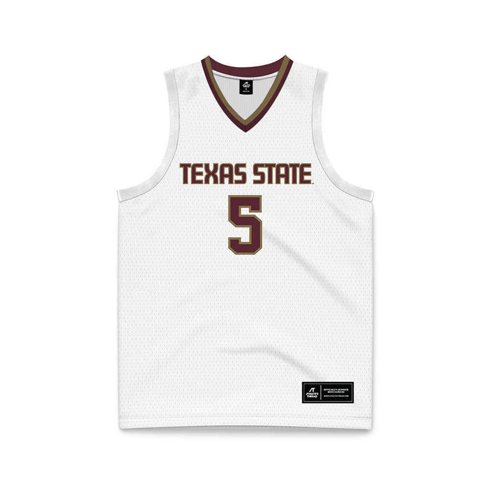 Texas State - NCAA Men's Basketball : Jordan Mason - Basketball Jersey